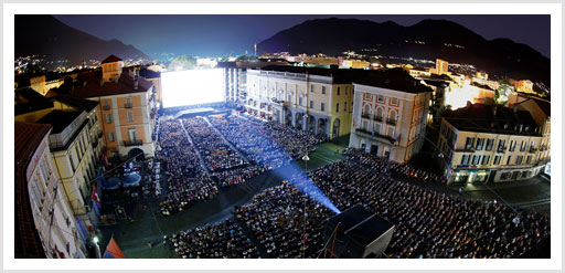 Filmfestival von Locarno auf der Piazza Grande