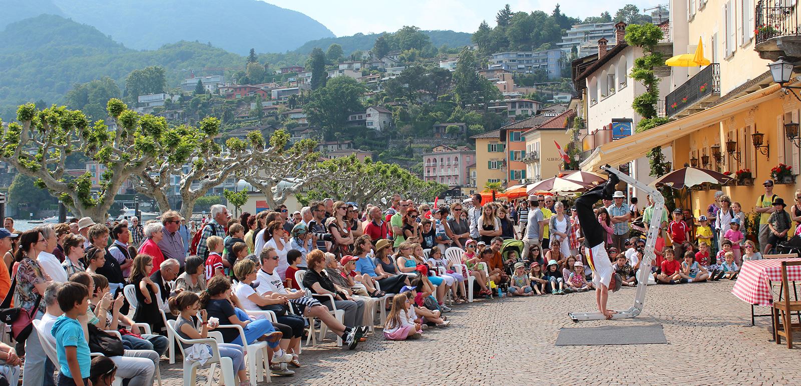 Strassenkünstler beim internationalen Festival in Ascona
